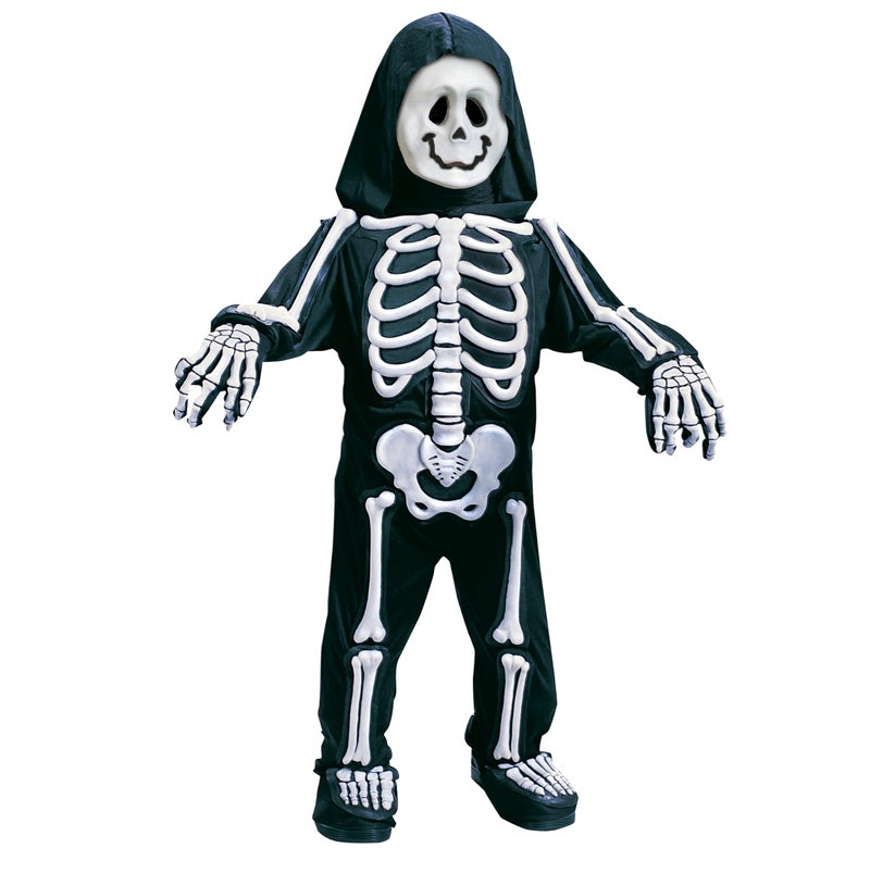 Fun World Boys Costumes Baby Totally Skelebones, Black/White, Small 3T - 4T US - Image 1